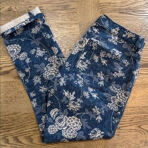 Ralph Lauren VINTAGE 90’s/ Y2K Blue Floral Straight Leg Jeans